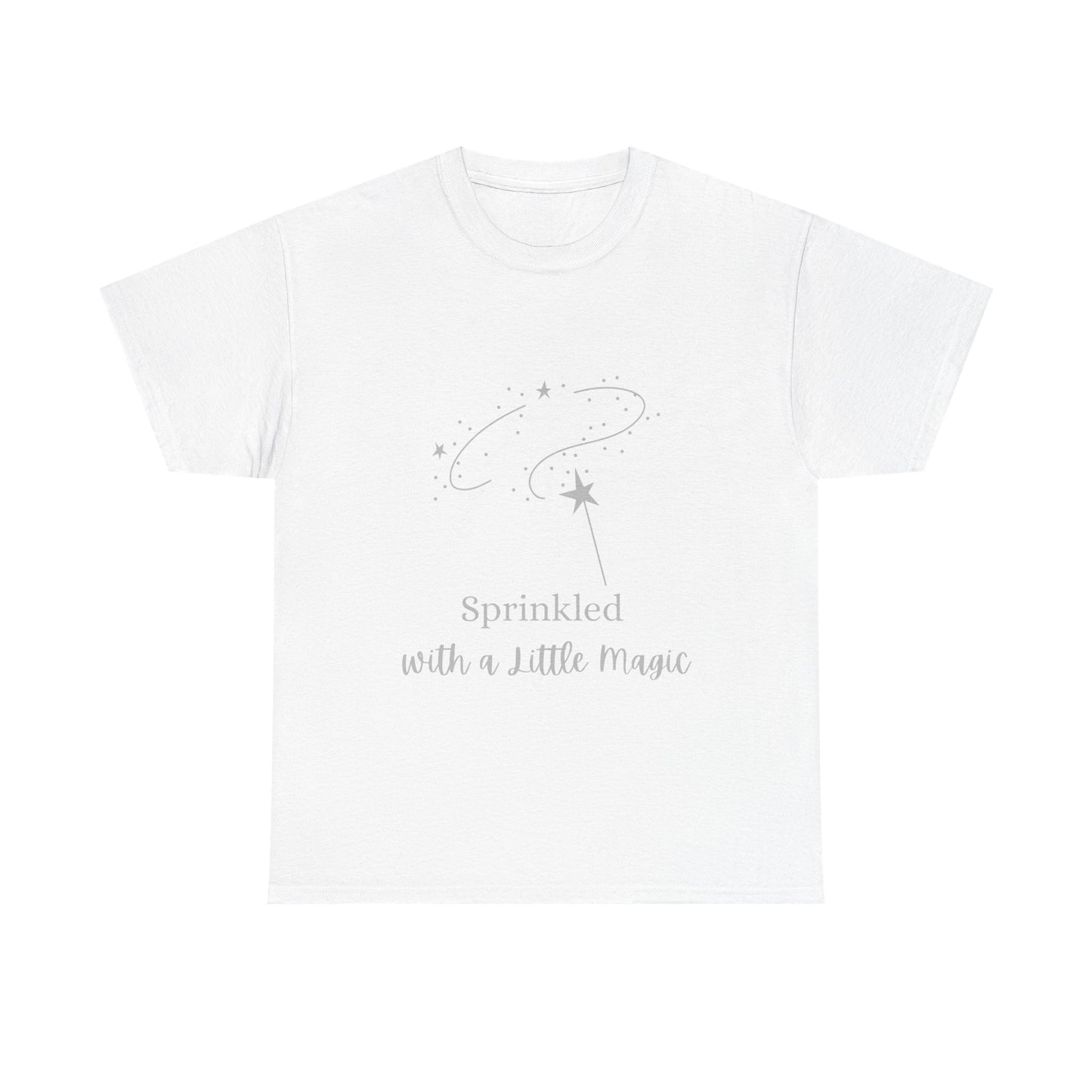 Unisex Heavy Cotton Tee - Sprinkled With a Little Magic (Lighter Image)