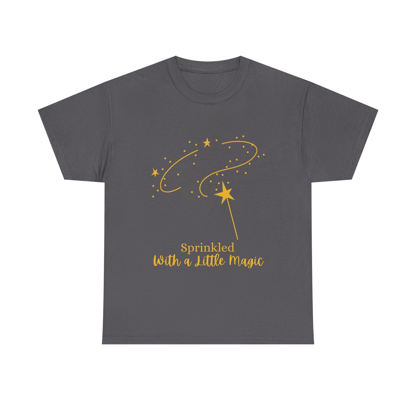 Unisex Heavy Cotton Tee - Sprinkled With a Little Magic (Darker Image)