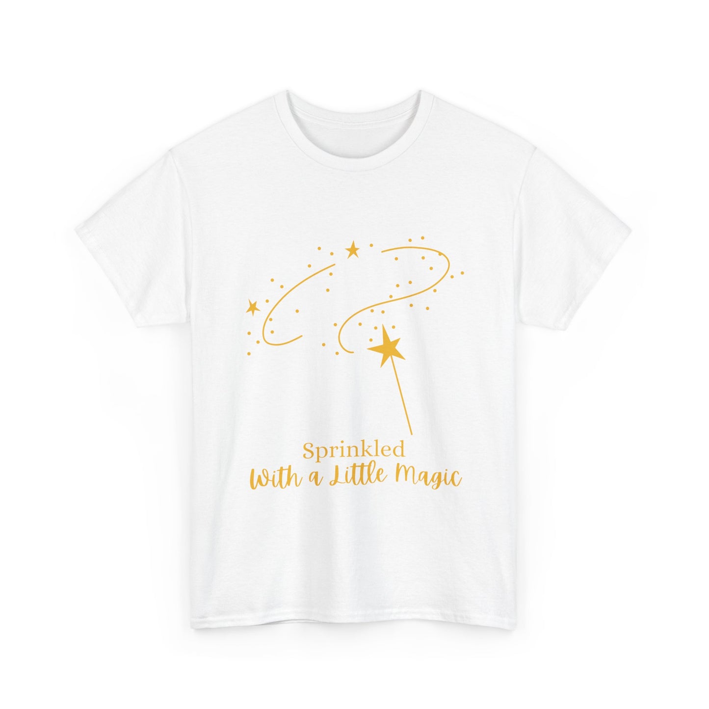 Unisex Heavy Cotton Tee - Sprinkled With a Little Magic (Darker Image)