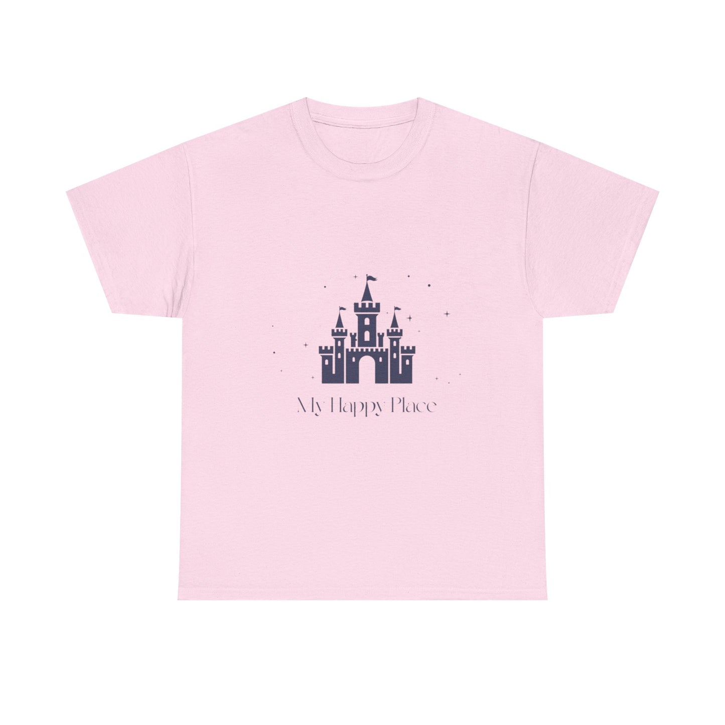 Unisex Heavy Cotton Tee - My Happy Place (Darker Image)