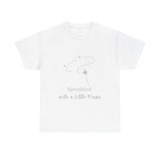 Unisex Heavy Cotton Tee - Sprinkled With a Little Magic (Lighter Image)