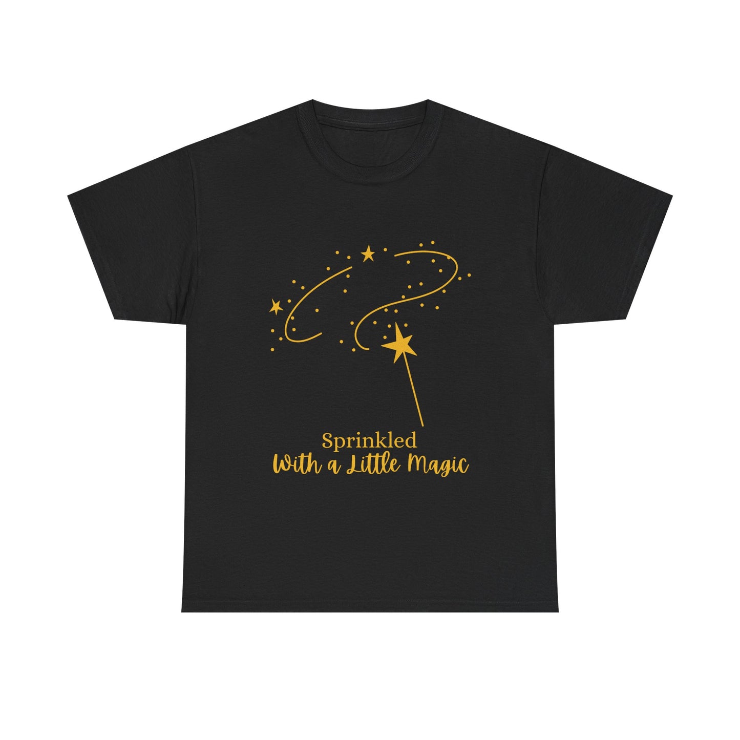 Unisex Heavy Cotton Tee - Sprinkled With a Little Magic (Darker Image)
